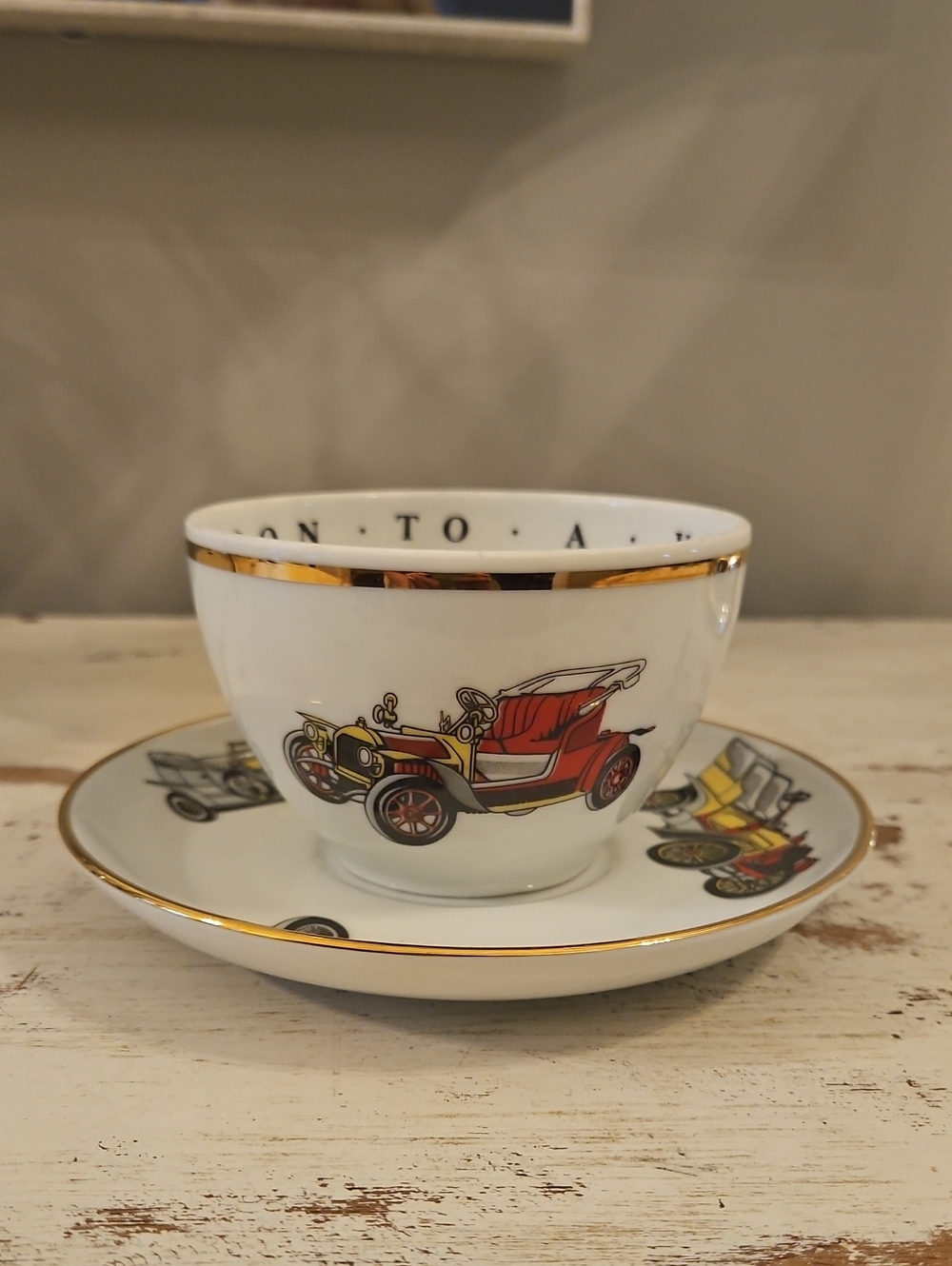 Vintage Princess House Cup And Saucer, 22k Gold Trim